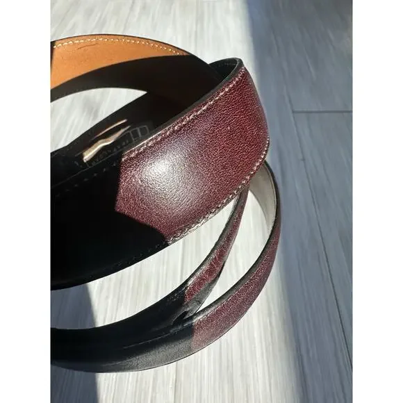 Trafalgar Brown Adjustable Handmade Dress Belt for Men Brass Buckle